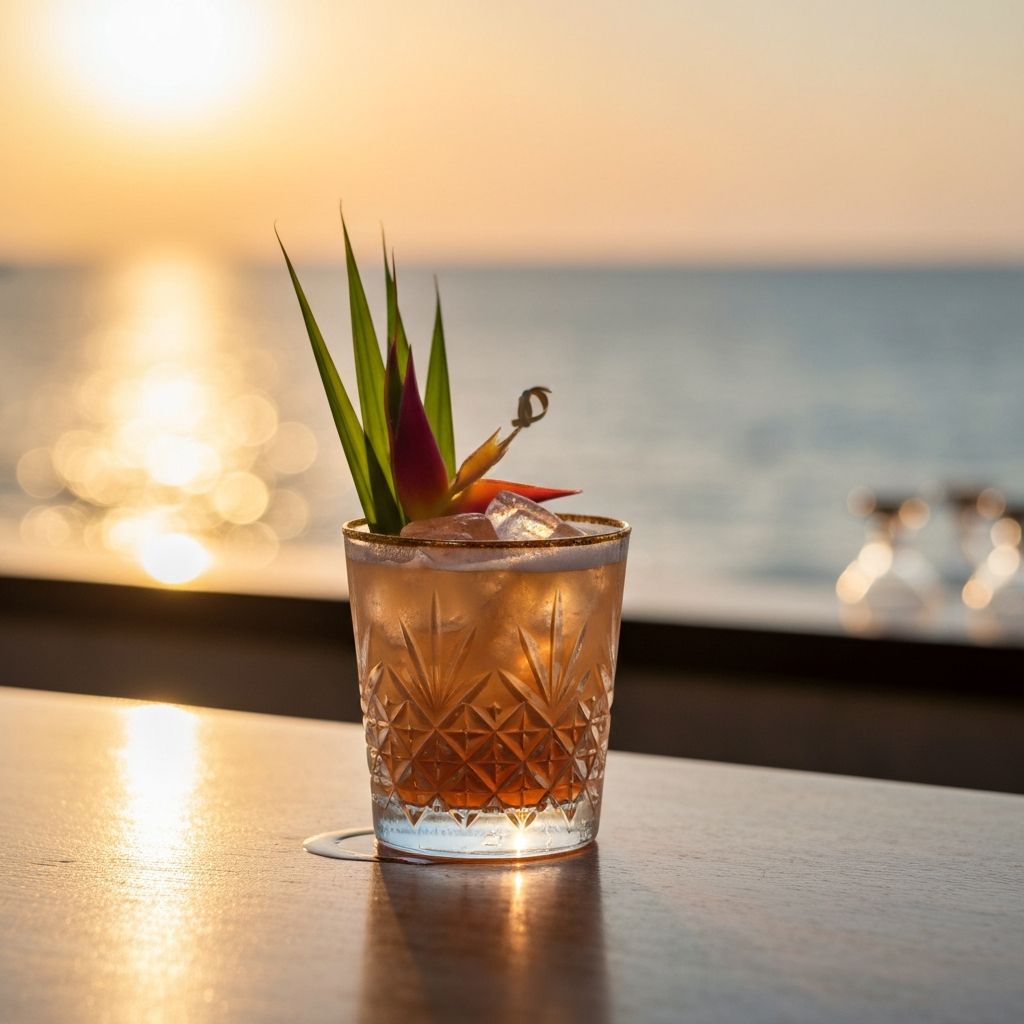 Signature cocktail at Azzurra