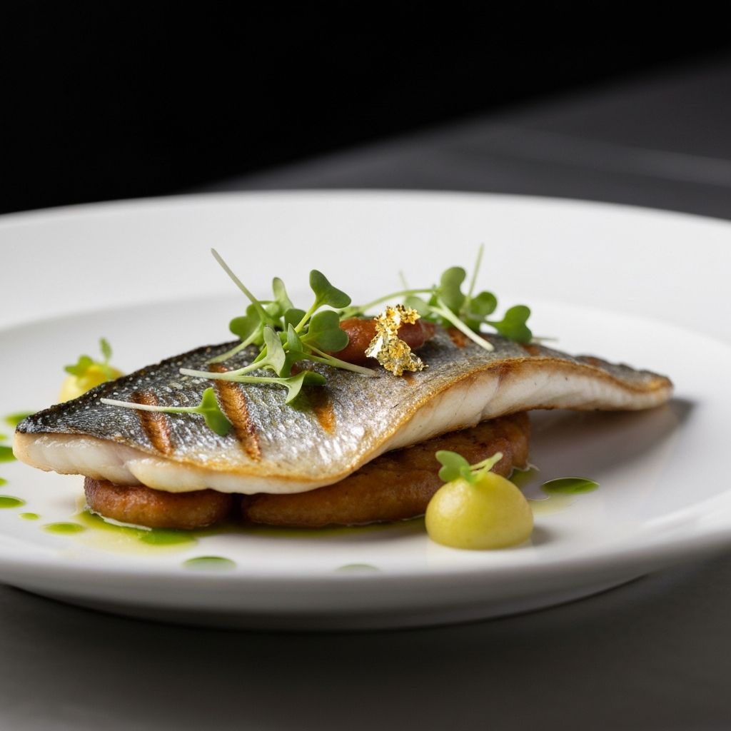 Salt-crusted sea bass