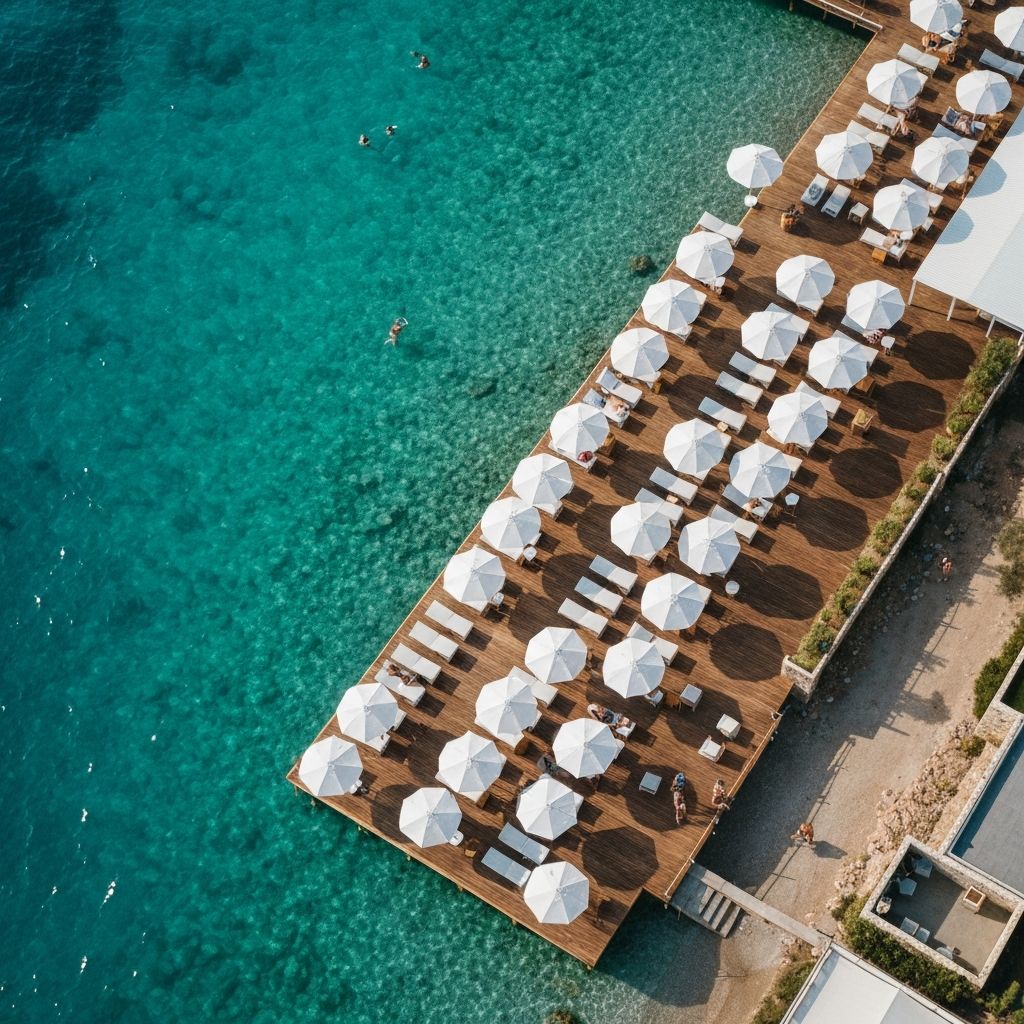 Aerial view of Azzurra Beach Club